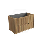 Aulic Voulari 600-1800mm Harvest Oak Framed Wall Hung Vanity Plywood Cabinet Only & Stone Top Available