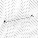 Amoza Bathroom 800mm Round Single Towel Rail Stainless Steel Variant Colour Available