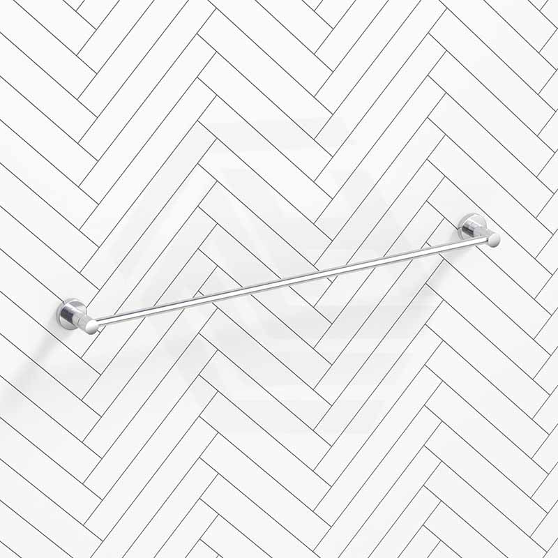 Amoza Bathroom 800mm Round Single Towel Rail Stainless Steel Variant Colour Available