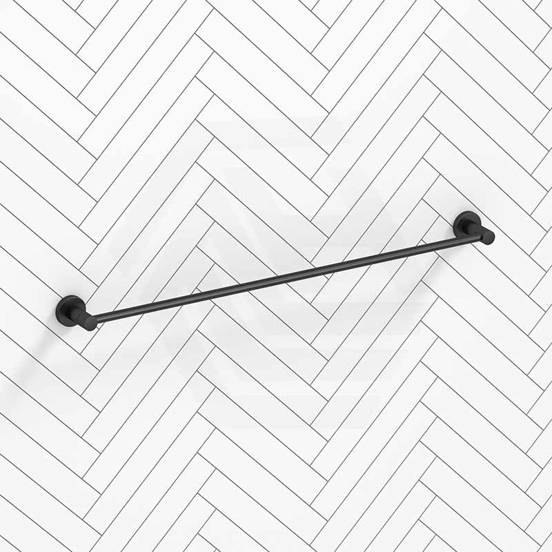 Amoza Bathroom 800mm Round Single Towel Rail Stainless Steel Variant Colour Available