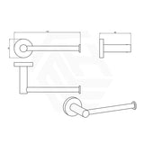 Amoza Round Toilet Paper Roll Holder Wall Mounted Variant Colour Available