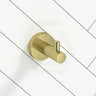 #Brushed Gold Amoza Round Stainless Steel Single Robe Hook Variant Colour Available