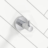 #Chrome Amoza Round Stainless Steel Single Robe Hook Variant Colour Available