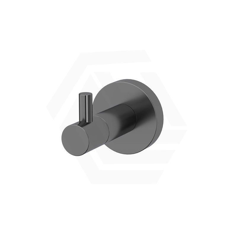 #Gunmetal Crey Amoza Round Stainless Steel Single Robe Hook Variant Colour Available