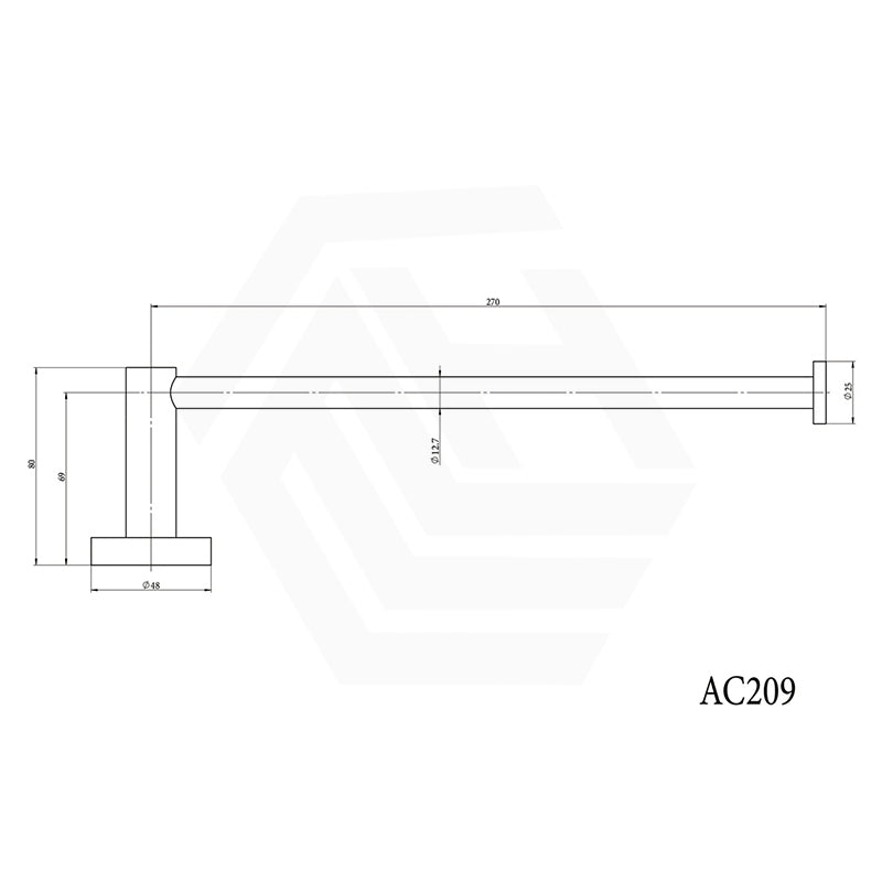 Amoza 270mm Hand Towel Holder Wall Mounted Variant Colour Available