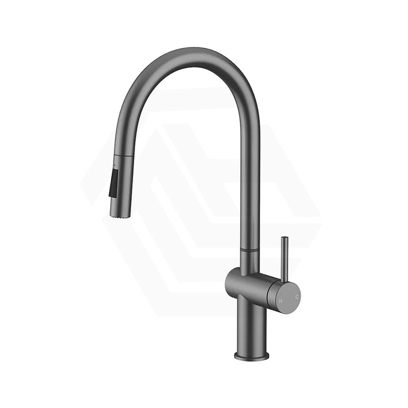 Amoza Gooseneck Swivel Pull Out Sink Mixer Modern Stainless Steel Variant Colour Available