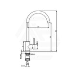 Amoza Progo Gooseneck Stainless Steel Swivel Sink Mixer In Various Colour