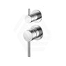 Amoza Round Stainless Steel Wall Mixer with Diverter Variant Colour Available