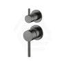 Amoza Round Stainless Steel Wall Mixer with Diverter Variant Colour Available