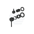 Amoza Round Wall Mixer Diverter Trim Kit Only Variant Colour Available