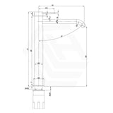 Amoza Curved Spout High Rise Basin Mixer Available in Colors