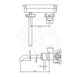 Amoza 180mm Outlet Basin/Bath Wall Mixer Set Round Plates Variant Colour Available