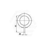 Amoza Wall Mixer 60/110mm Round Cover Plate Stainless Steel Variant Colour Available