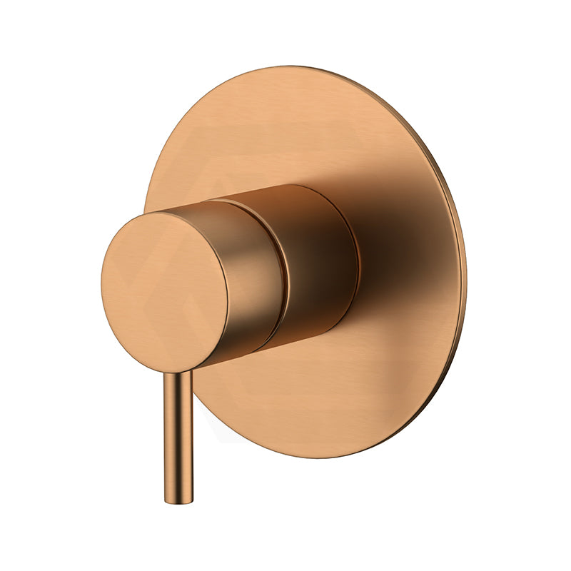 #Brushed Copper Amoza Wall Mixer 60/110mm Round Cover Plate Stainless Steel 