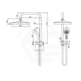 Amoza Round Mini Combo Twin Shower Set Variant Colour Available