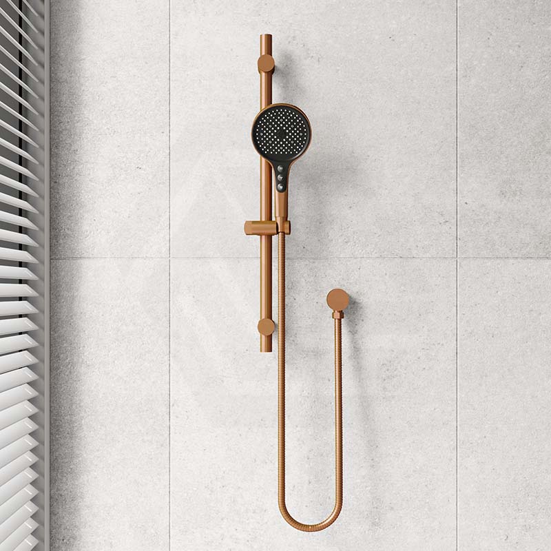 Amoza Round 5 Functions Hand Shower on Rail Stainless Steel Variant Colour Available