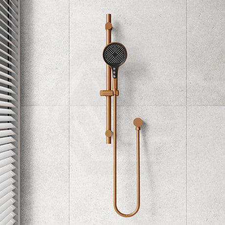 Amoza Round 5 Functions Hand Shower on Rail Stainless Steel Variant Colour Available