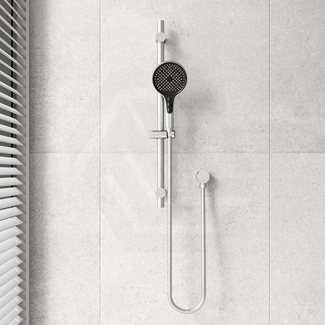 Amoza Round 5 Functions Hand Shower on Rail Stainless Steel Variant Colour Available