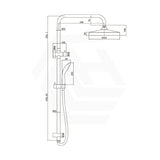 Amoza Twin Shower On Rail Top Water Inlet Variant Colour Available
