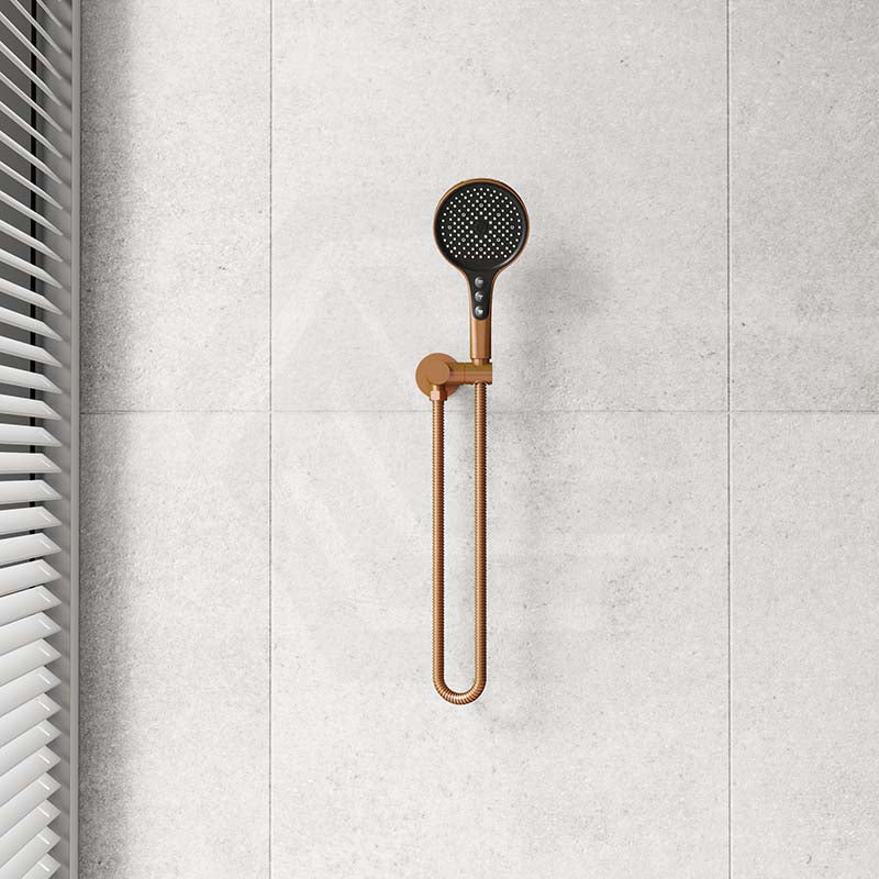 Amoza Round 5 Functions Handheld Shower with Wall Bracket Set Variant Colour Available