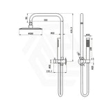 Amoza Round Mini Twin Shower Set 304 Stainless Steel Variant Colors Available