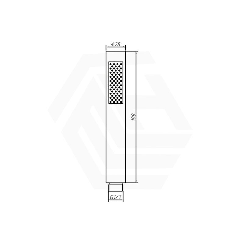 Amoza Pencil 304 Stainless Steel 1 Function Handheld Shower Variant Colour Available