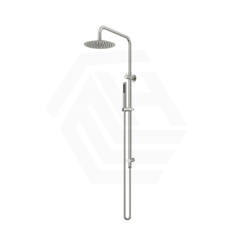 Amoza Round Twin Rail Shower Set 304 Stainless Steel Variant Colors Available