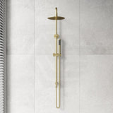 Amoza Round Twin Rail Shower Set 304 Stainless Steel Variant Colors Available