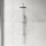 Amoza Round Twin Rail Shower Set 304 Stainless Steel Variant Colors Available