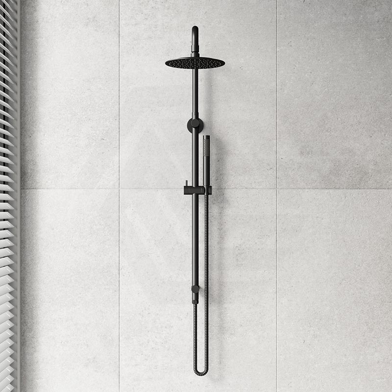 Amoza Round Twin Rail Shower Set 304 Stainless Steel Variant Colors Available