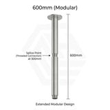 Amoza Customizable Round Ceiling Shower Arm 304 Stainless Steel 150mm/300mm/450mm/600mm - Variant Colours
