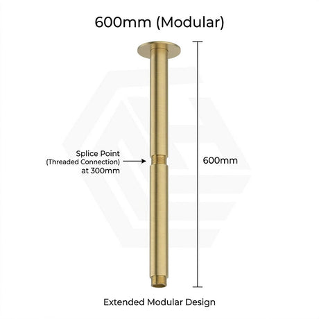 Amoza Customizable Round Ceiling Shower Arm 304 Stainless Steel 150mm/300mm/450mm/600mm - Variant Colours