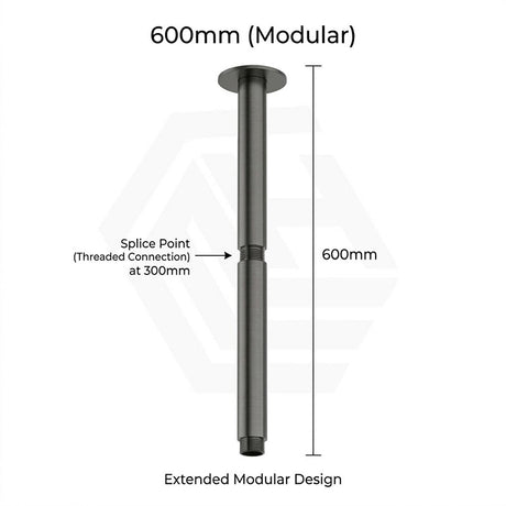 Amoza Customizable Round Ceiling Shower Arm 304 Stainless Steel 150mm/300mm/450mm/600mm - Variant Colours