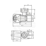Amoza DN15 Mini 1/4 Turn Ceramic Disc Washing Machine Tap Variant Colour Available