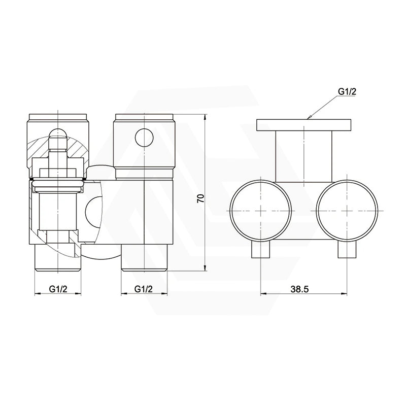 Amoza DN15 Dual Cistern Tap Variant Colour Available