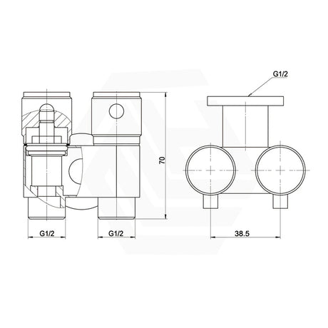Amoza DN15 Dual Cistern Tap Variant Colour Available