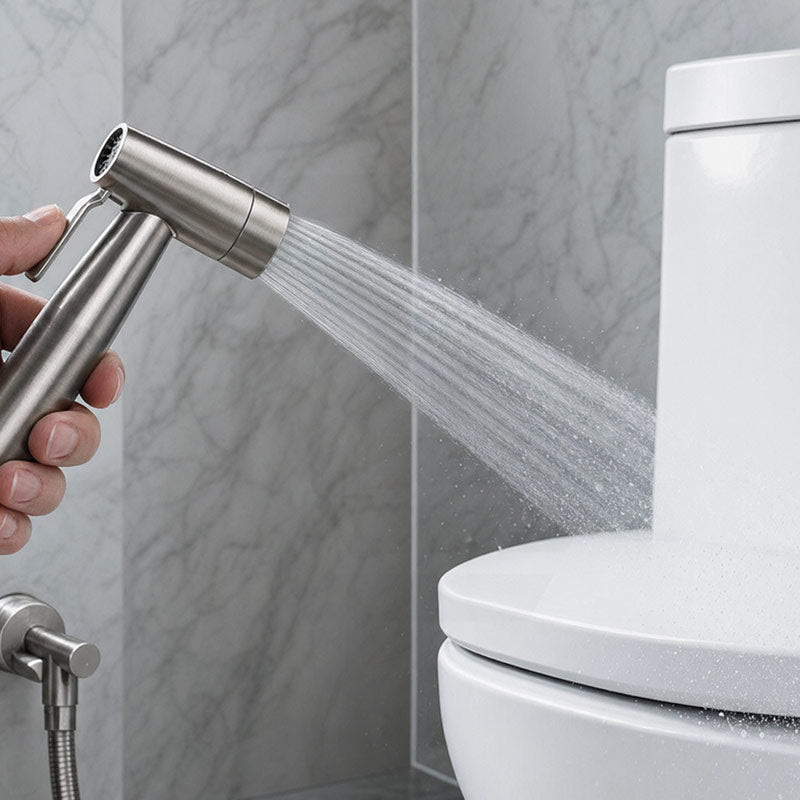 Amoza Hand Spray Set 304 Stainless Steel With Holder & Water Hose - Variant Colour