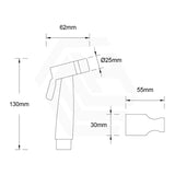 Amoza Hand Spray Set 304 Stainless Steel WIth Holder & Water Hose Variant Colour Available