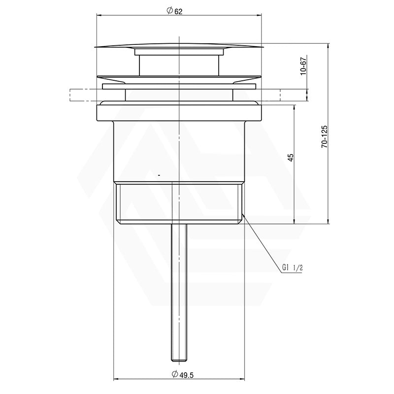 Amoza DN32/40 Universal Pop Up Waste Variant Colour Available