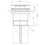 Amoza DN32/40 Universal Pop Up Waste Variant Colour Available