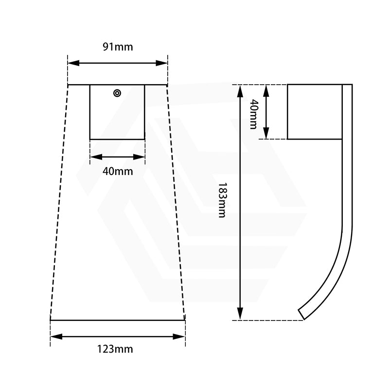 Aquaperla Solid Brass Waterfall Wall Spout for Bathtub/Basin Variant Colour Available