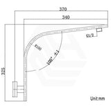 Aquaperla Square Gooseneck Shower Arm Wall Mounted Variant Colour Available
