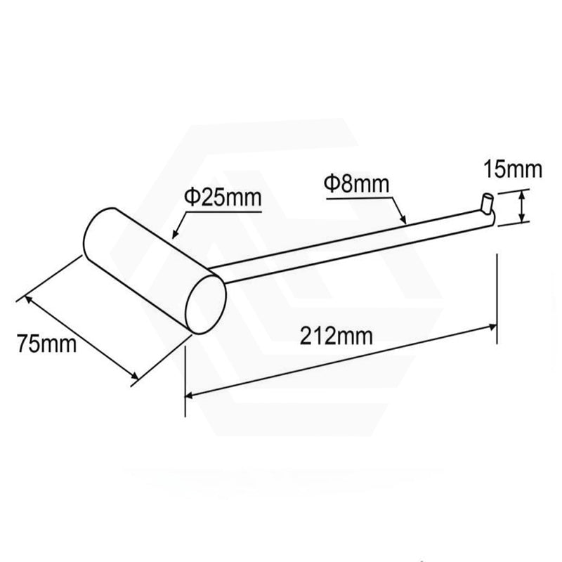 Aquaperla Round Hand Towel Holder Stainless Steel Wall Mounted Variant Colour Available