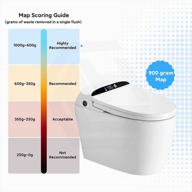 Aquaperla Free Arrangement Smart Toilet with Hands-Free Operation 675x395x535mm