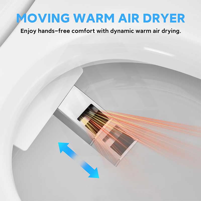Aquaperla Free Arrangement Smart Toilet with Hands-Free Operation 675x395x535mm