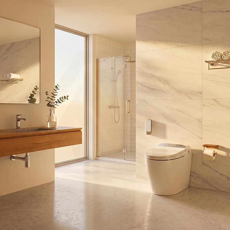 Aquaperla Free Arrangement Smart Toilet with Hands-Free Operation 675x395x535mm