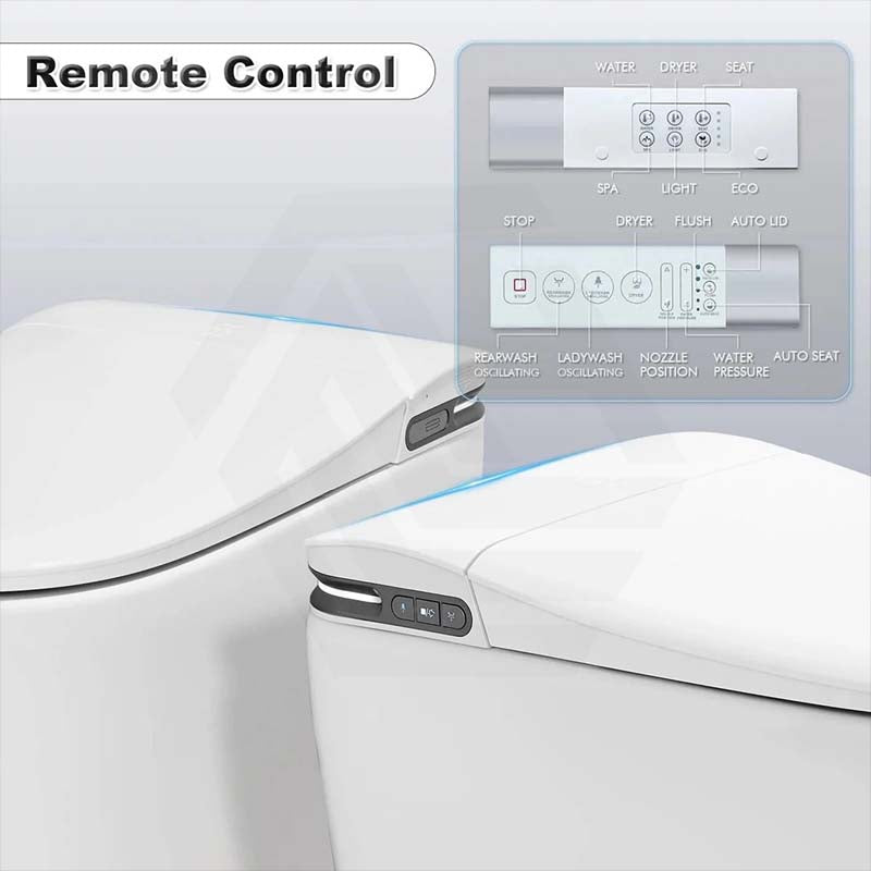 Aquaperla Smart Toilet with Aroma Diffusion and Instant Heating 680x395x470mm - Various Colours