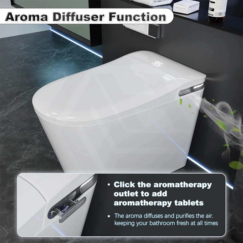 Aquaperla Smart Toilet with Aroma Diffusion and Instant Heating 680x395x470mm - Various Colours