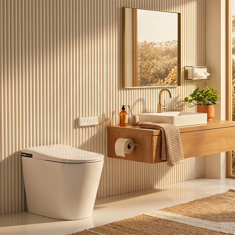 Aquaperla Smart Toilet with Aroma Diffusion and Instant Heating 680x395x470mm - Various Colours