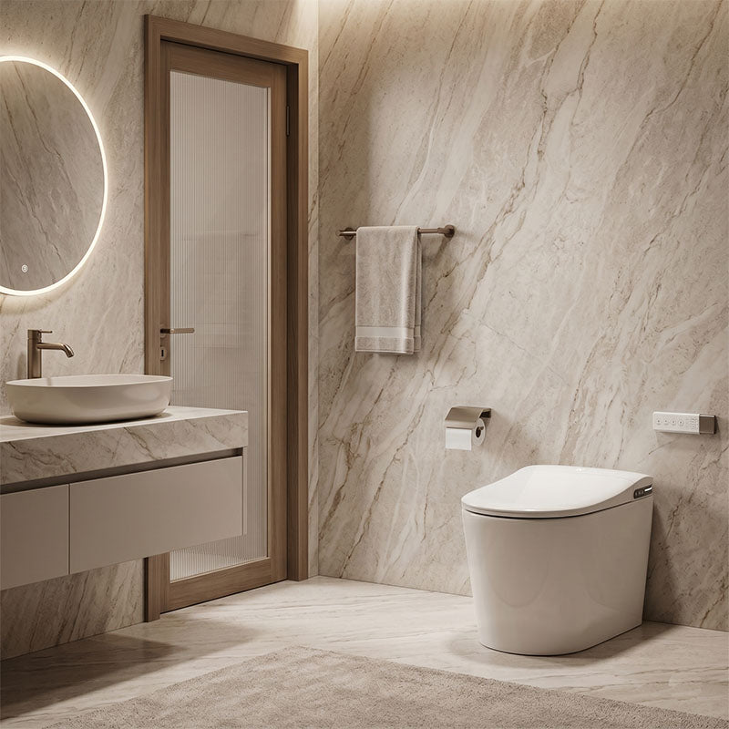 Aquaperla Smart Toilet with Aroma Diffusion and Instant Heating 680x395x470mm - Various Colours